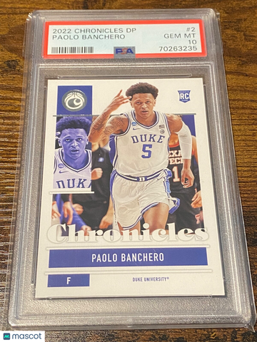 2022 Panini Chronicles Draft Picks Paolo Banchero #2 Rookie PSA 10