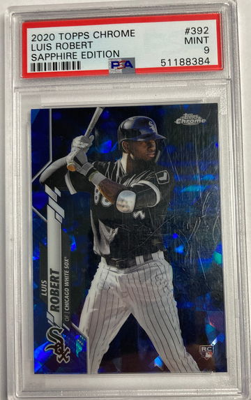 2020 Topps Chrome sapphire Luis Robert psa 9
