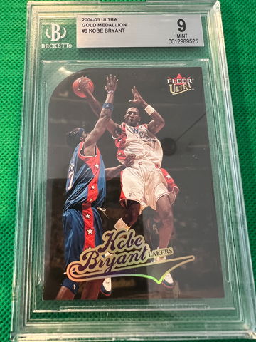 2004 ultra gold medallion Kobe Bryant bgs 9