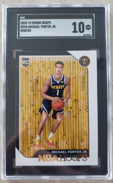 Michael Porter Jr 2018 Hoops Winter #254 SGC 10 💎 GEM MINT 