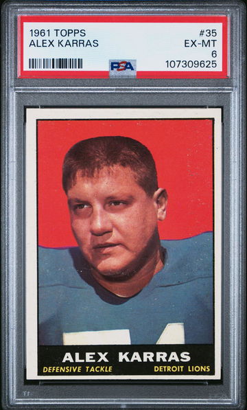 1961 Topps Alex Karras #35 PSA 6