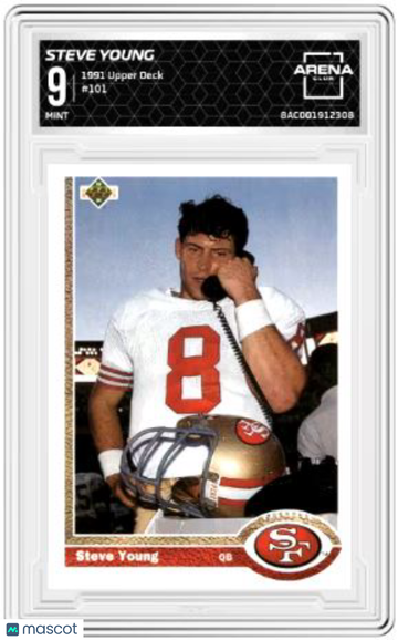 1991 Upper Deck Steve Young #101 Arena Club 9
