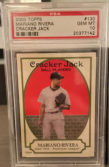 2005 Topps Mariano Rivera Cracker Jack PSA 10