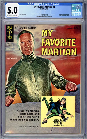 MY FAVORITE MARTIAN #1 CGC 5.0 CLASSIC 1960’S CBS-TV SERIES ADAPTN GOLD KEY 1964