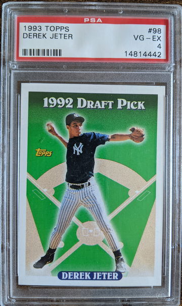 1993 Topps Derek Jeter RC PSA 4