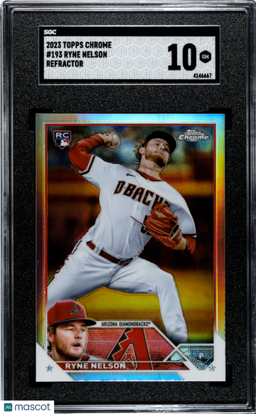 2023 Topps Chrome Ryne Nelson #193 Refractor SGC 10