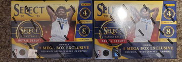 2 x 2020-21 Panini Select NBA Mega Boxes
