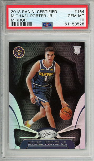 Michael Porter Jr. 2018-19 Panini Chronicles #164 Mirror PSA 10 Gem Mint Rookie RC! 8528