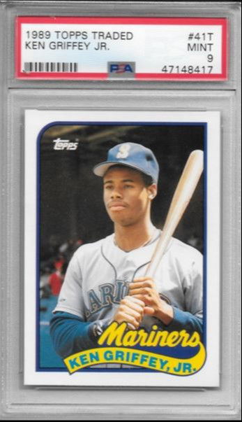 1989 Topps Traded Ken Griffey Jr, PSA 9 - 10% below comps