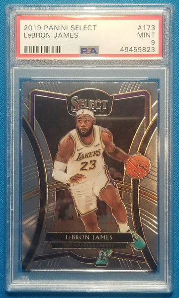 Lebron james 2019 panini select premier level psa Mint 9