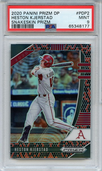 2020 Panini Prizm Draft Heston Kjerstad Snakeskin Prizm PSA 9