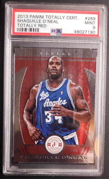 2013 Panini Totally Certified Shaquille O'Neal Totally Red #269  58/99 PSA 9