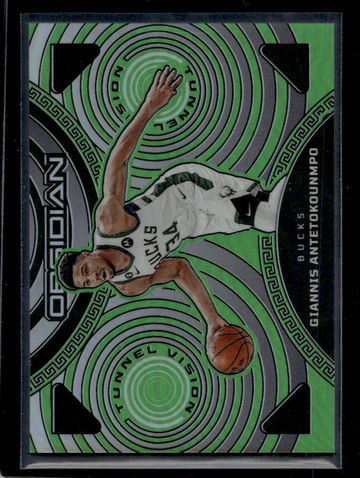 2022-23 Panini Obsidian Tunnel Vision Green Giannis Antetokounmpo #5 /25