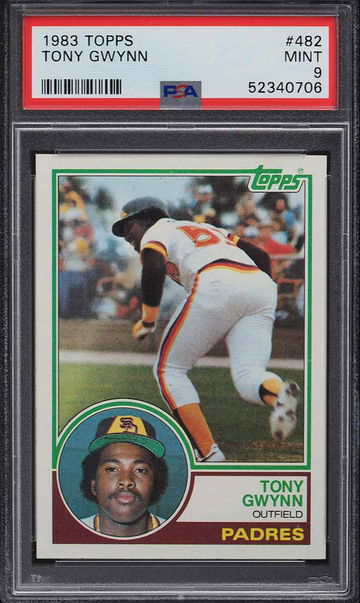1983 TOPPS TONY GWYNN ROOKIE RC #482 PSA 9 MINT
