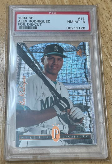 1994 SP ALEX RODRIGUEZ RC Rookie Die-Cut PSA 8