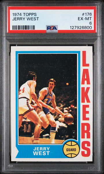 1974 Topps Jerry West #176 PSA 6
