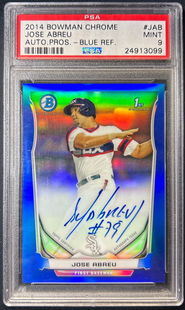 2014 Bowman Chrome Jose Abreu 1s Auto Blue /150 Astros White Sox
