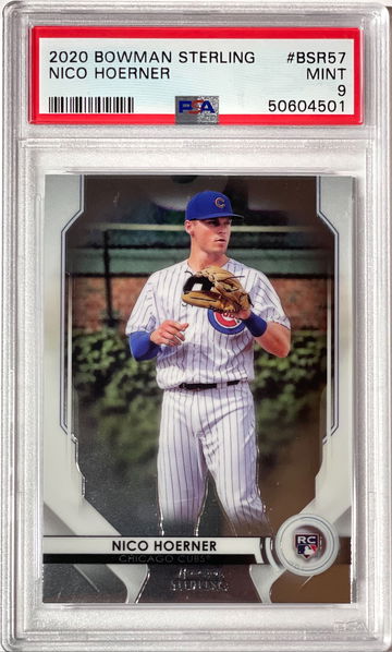Nico Hoerner 2020 Bowman Sterling RC PSA9 Mint 
