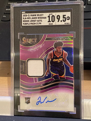 James Wiseman Select RPA Purple /99 SGC 9.5