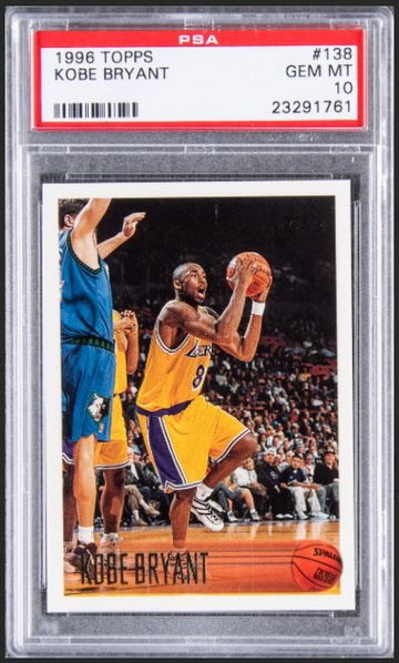 1996 Topps Kobe Bryant PSA 10 Gem Mint