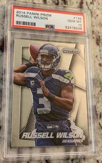 2014 panini prizm Russell Wilson psa 10 #138