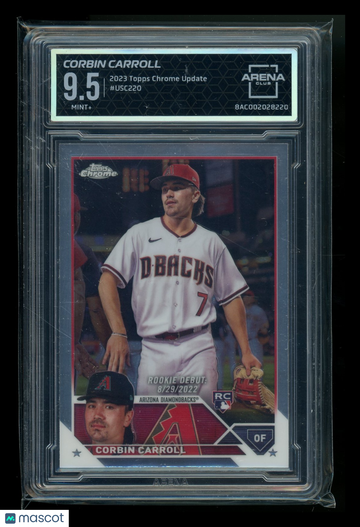 2023 Topps Chrome Update Corbin Carroll #USC220 RC Arena Club 9.5