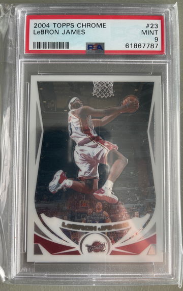 2004 Topps Chrome Lebron James PSA 9 MINT