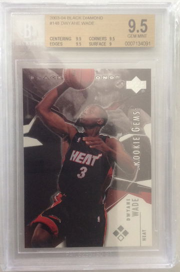 2003-04 Black Diamond #148 Dwyane Wade BGS 9.5 GEM MINT Rookie RC