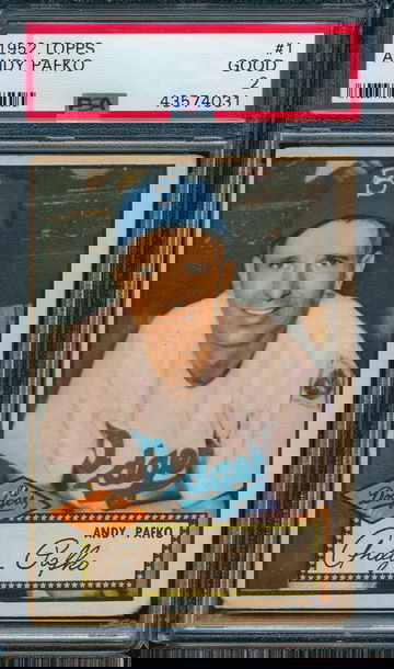 1952 Topps #1 Andy Pafko PSA 2 GOOD 43564031