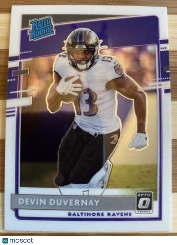 🔥2020 Donruss Optic Devin Duvernay Rated Rookie RAVENS