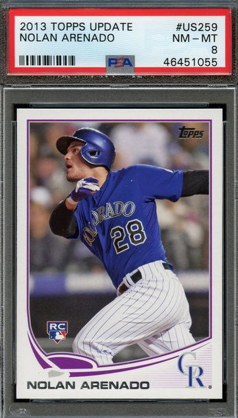 2013 Topps Update Nolan Arenado PSA 8 Rookie