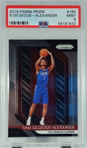 2018 Prizm Shai Gilgeous-Alexander PSA 9