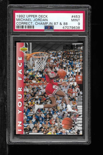 1992 UPPER DECK MICHAEL JORDAN #453 CORRECT