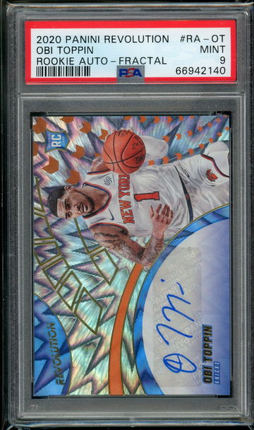 2020 Revolution Obi Toppin Rookie Auto Fractal /100