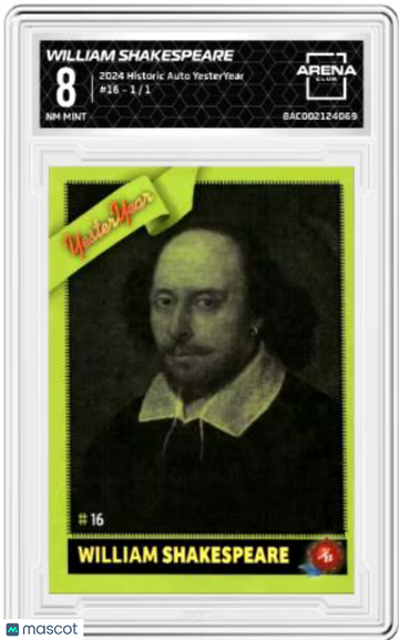 2024 Historic Auto YesterYear William Shakespeare #16 Arena Club 8