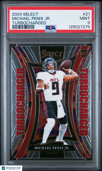 2024 Panini Select Turbocharged Michael Penix JR. #21 PSA 9