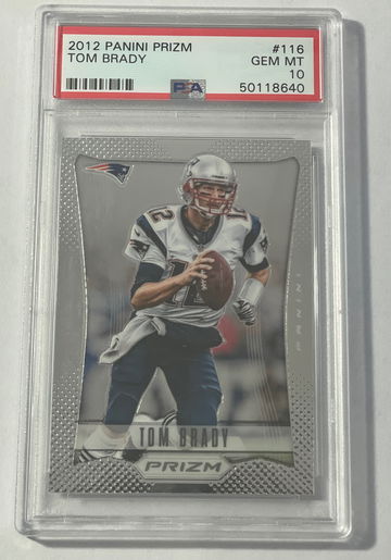 2012 Panini Prizm Tom Brady 1st Prizm PSA 10 Gem Mint
