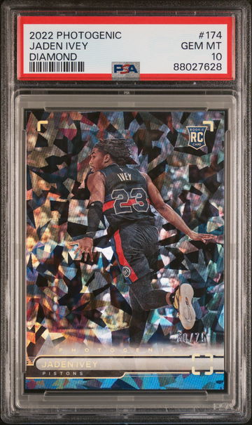 2022 PANINI JADEN IVEY PHOTOGENIC DIAMOND #174 PSA 10 BK.A3.59