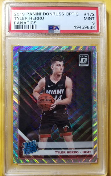 Tyler herro 2019 optic fanatics prizm psa Mint 9