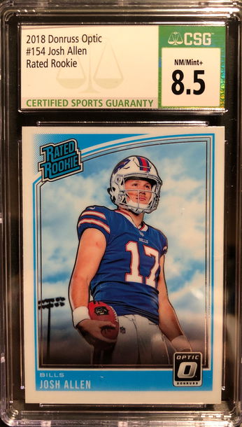 2018 optic josh allen rated rookie base (ship from hongkong 14-28days)