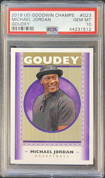 2019 Upper Deck Goodwin Champions Goudey G23 Michael Jordan PSA 10 Gem Mint