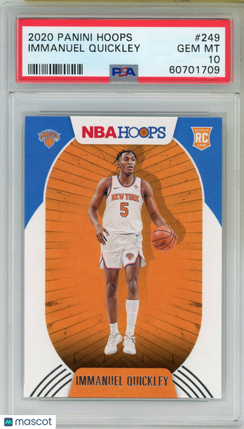2020 Panini Hoops Immanuel Quickley #249 PSA 10