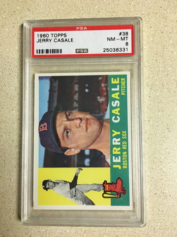 1960 Topps #38 Jerry Casale PSA 8 NM-MT RED SOX