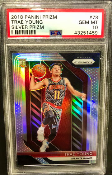 2017 Panini Prizm - Trae Young #78 - Silver Prizm - PSA 10 Gem Mint