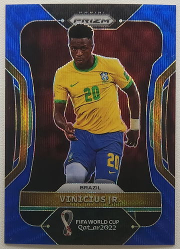 2022 Prizm WC Vinicius Jr. Blue Wave Prizm /199