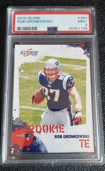 2010 Score Rob Gronkowski psa 9 383