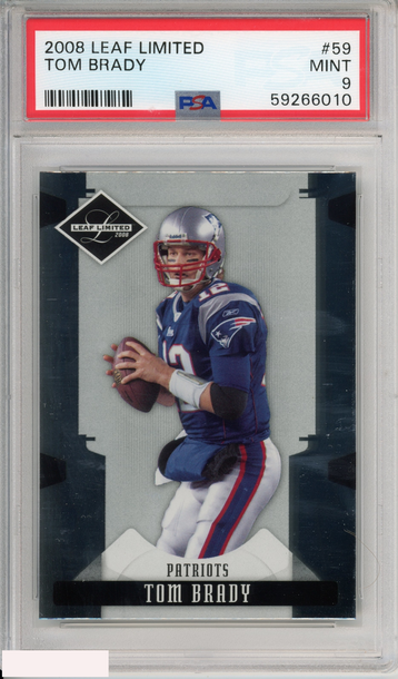 2008 LEAF LIMITED TOM BRADY #59 NEW ENGLAND PATRIOTS PSA 9 MINT
