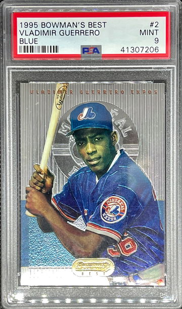 1995 Bowman's Best Blue #2 Vladimir Guerrero PSA 9 RC