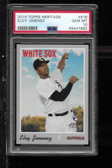 2019 TOPPS HERITAGE ELOY JIMENEZ PSA 10