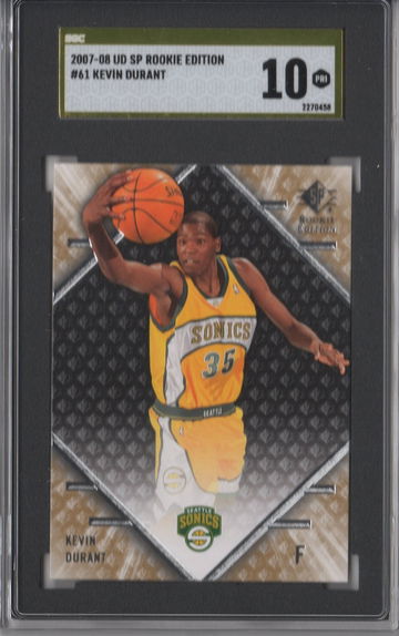 2007-08 SP Rookie Edition Kevin Durant SGC 10 GOLD LABEL